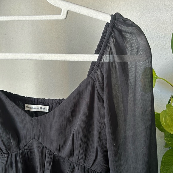 BLACK RUFFLE DRESS - Picture 5 of 13